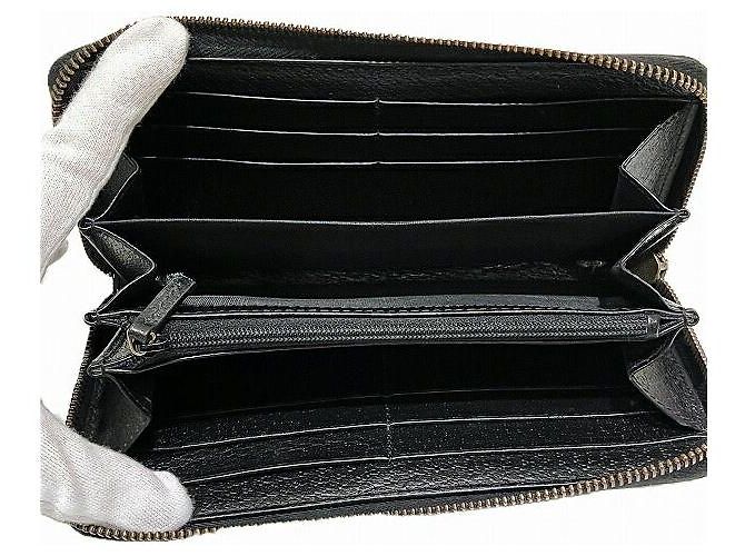 Gucci GG Marmont Leder-Langbeutel Schwarz - Ansicht 3