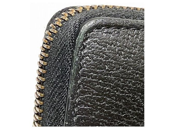 Gucci GG Marmont Leder-Langbeutel Schwarz - Ansicht 9