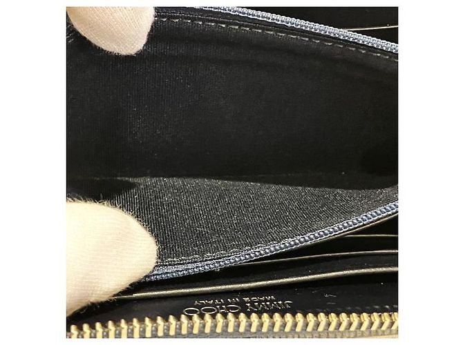 Jimmy Choo Long Wallet in Leder-Präge-Lizard-Optik Blau - Ansicht 5
