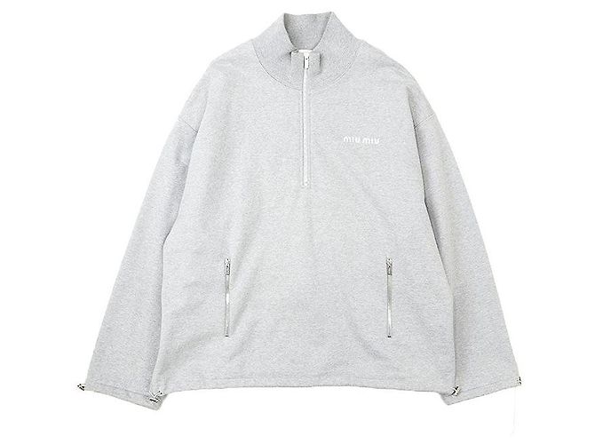 Sudadera de algodón bordada Miu Miu Castaño - vista 11