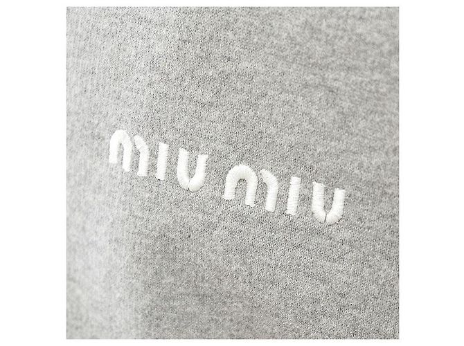 Sudadera de algodón bordada Miu Miu Castaño - vista 4