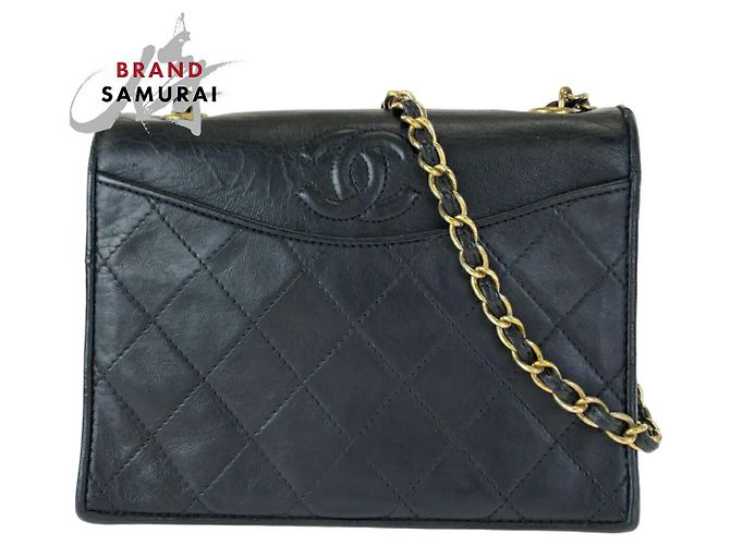 Chanel Matelassé Schultertasche aus Lammleder Schwarz - Ansicht 2
