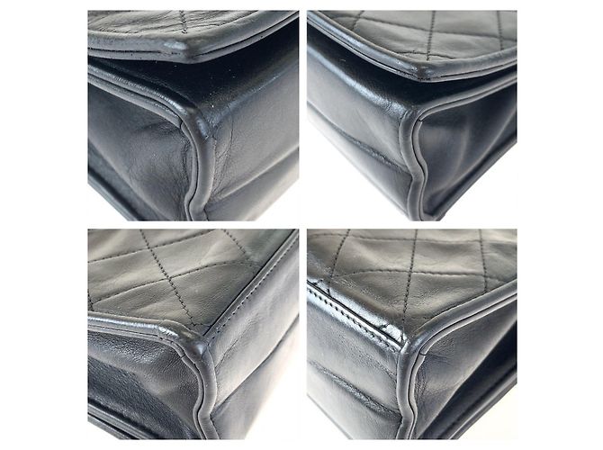 Chanel Matelassé Schultertasche aus Lammleder Schwarz - Ansicht 4