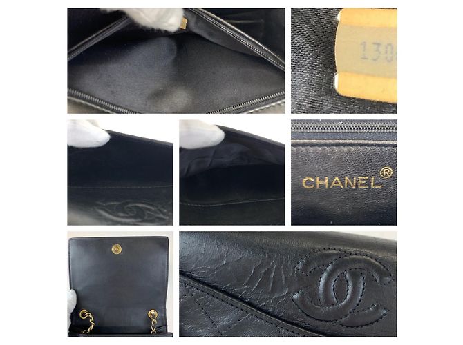Chanel Matelassé Schultertasche aus Lammleder Schwarz - Ansicht 5