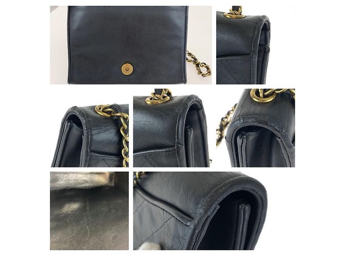 Chanel Matelassé Schultertasche aus Lammleder Schwarz - Ansicht 6