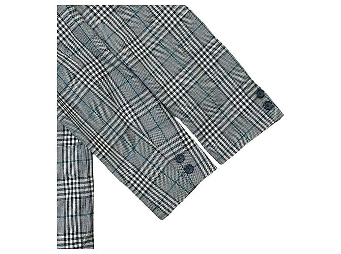 Autre Marque Christian Dior Wool Polyester Tailored Jacket Black White Green - view 4
