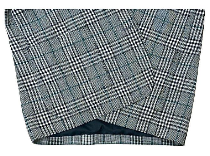 Autre Marque Christian Dior Wool Polyester Tailored Jacket Black White Green - view 5