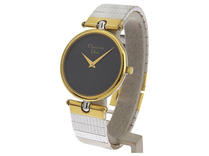 Reloj Christian Dior de acero inoxidable chapado en oro Plata - vista 2