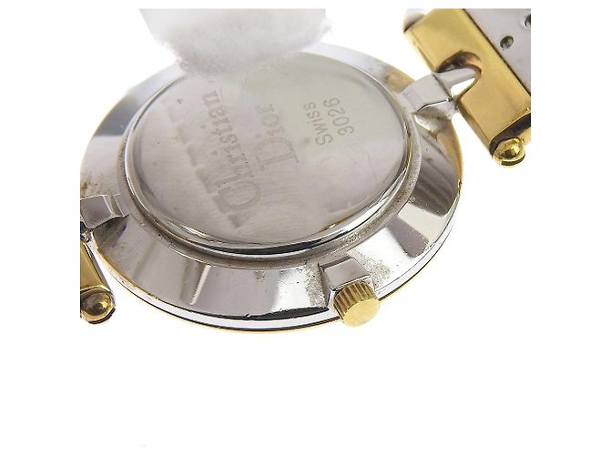 Reloj Christian Dior de acero inoxidable chapado en oro Plata - vista 8