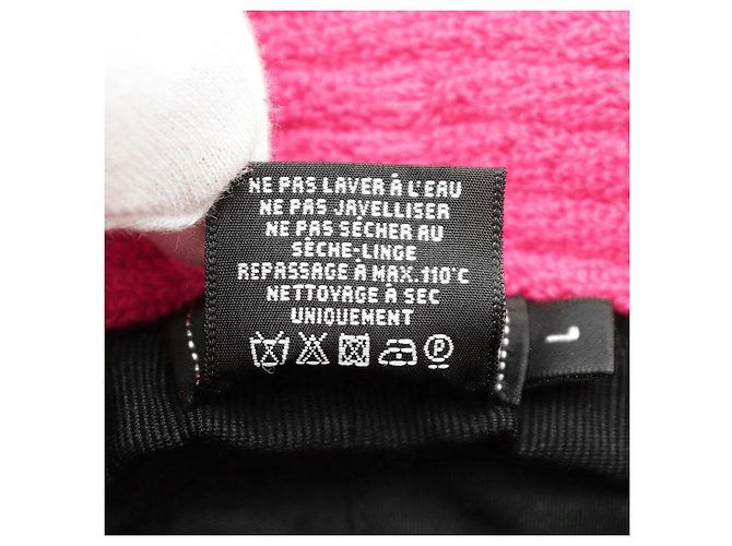 Chanel COCO Mark Bestickter Baumwoll-Bucket-Hat Pink - Ansicht 11