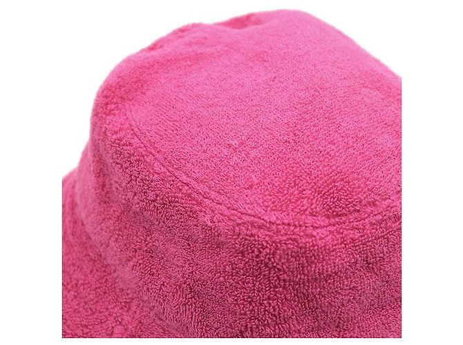Chanel COCO Mark Bestickter Baumwoll-Bucket-Hat Pink - Ansicht 7