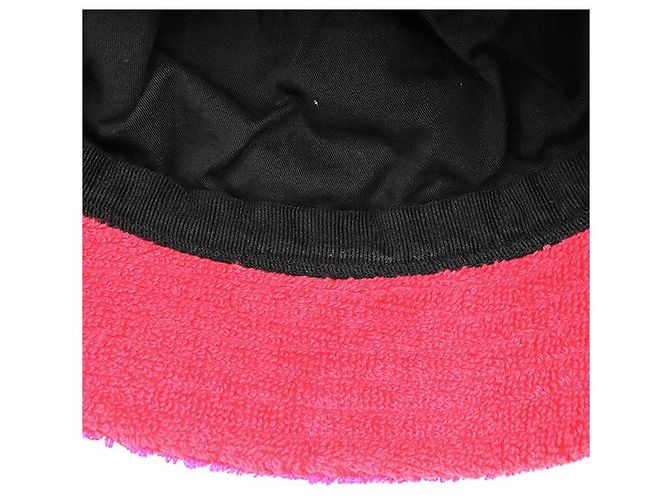 Chanel COCO Mark Bestickter Baumwoll-Bucket-Hat Pink - Ansicht 9