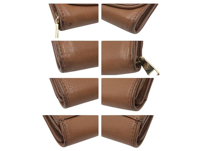 Portafoglio lungo in pelle Tory Burch HSP037 Marrone - vista 3