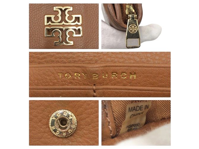 Portafoglio lungo in pelle Tory Burch HSP037 Marrone - vista 4
