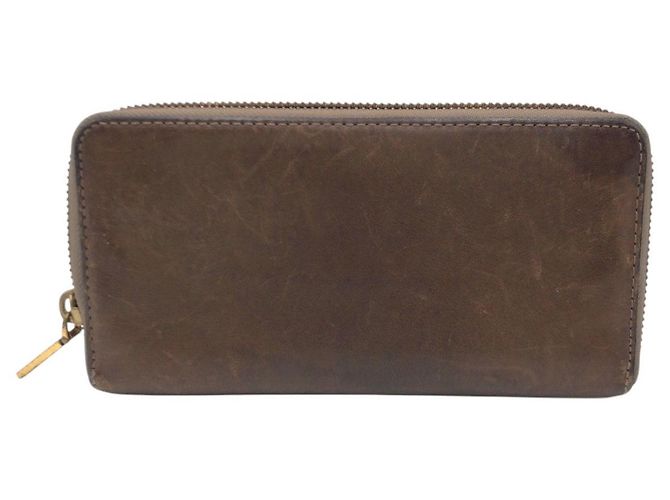 Cartera larga de piel MARC JACOBS Castaño - vista 2
