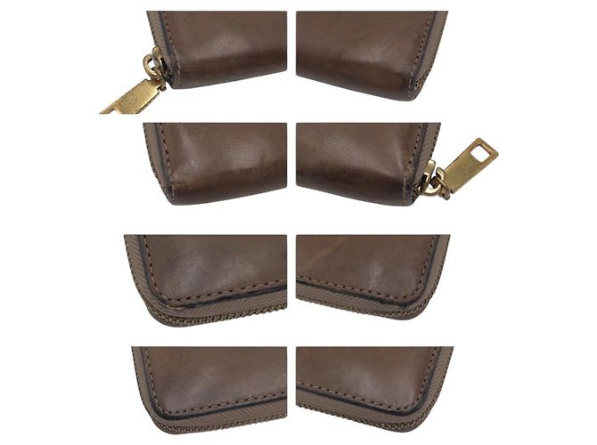 Cartera larga de piel MARC JACOBS Castaño - vista 3