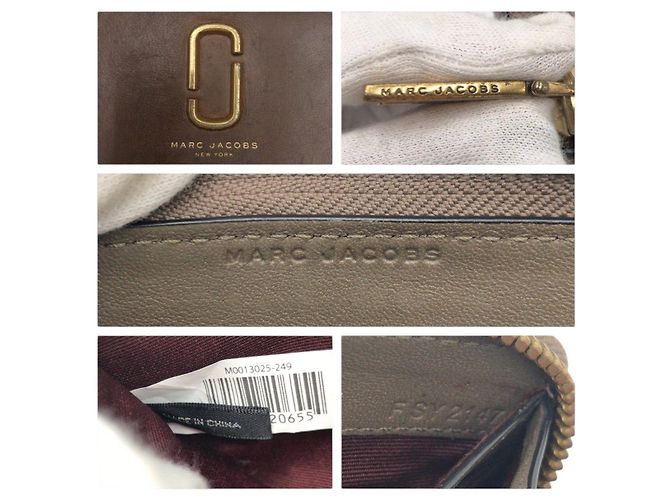 Cartera larga de piel MARC JACOBS Castaño - vista 4