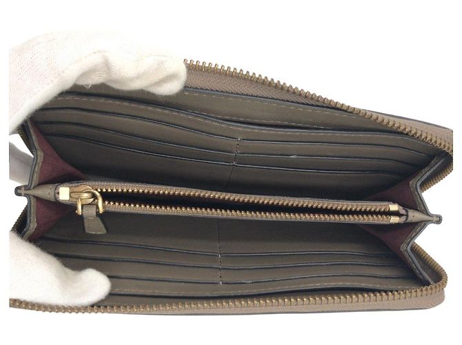 Cartera larga de piel MARC JACOBS Castaño - vista 8