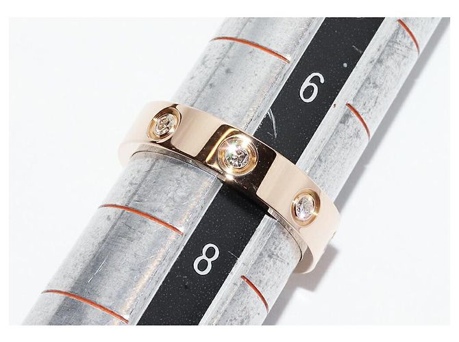 Cartier Love Ring Au750 Diamantring Größe 7 Golden - Ansicht 2