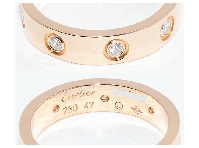 Cartier Love Ring Au750 Diamantring Größe 7 Golden - Ansicht 5