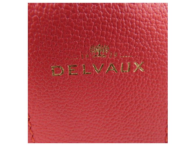 Borsa Delvaux Rodeo in vitello Rosso - vista 5
