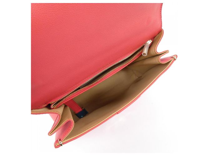 Borsa Delvaux Rodeo in vitello Rosso - vista 6