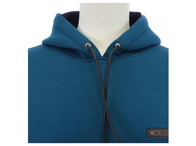 Sweat à capuche Berluti bleu - vue 5