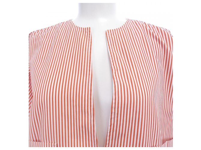 Céline Vestido CELINE Branco Vermelho - vista 5