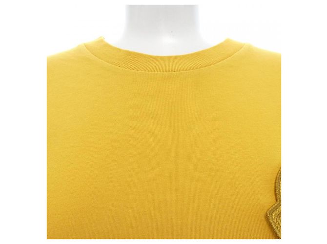 T-shirt in cotone Moncler Giallo - vista 5