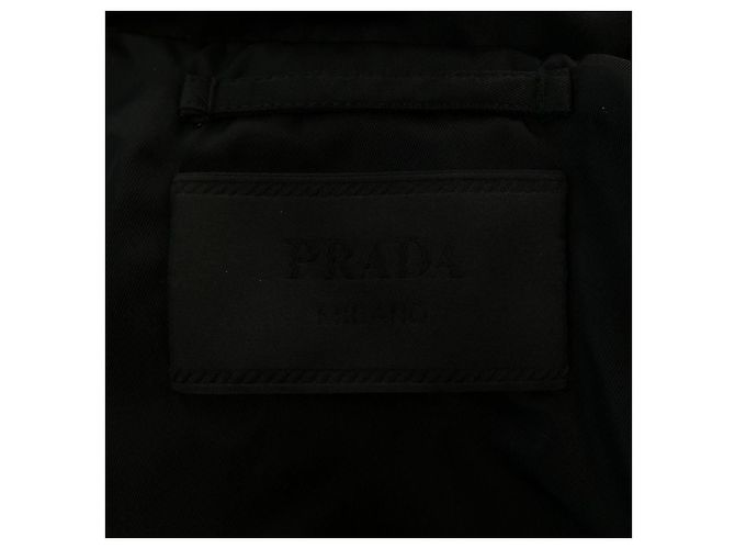 Abrigo de plumón Prada SGC042 S222 1WQ8 Re-Nylon Negro - vista 4