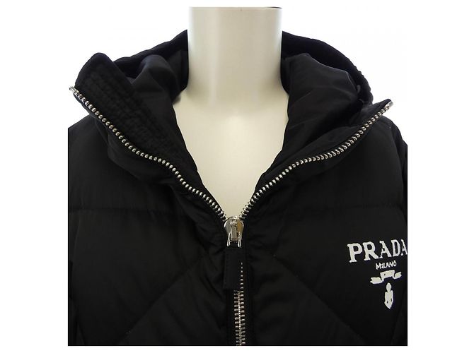 Abrigo de plumón Prada SGC042 S222 1WQ8 Re-Nylon Negro - vista 5