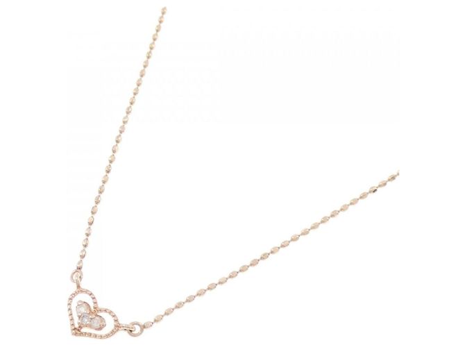Autre Marque Collana K10 Pink Gold Diamond Rosa - vista 2