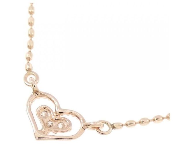 Autre Marque Collana K10 Pink Gold Diamond Rosa - vista 4