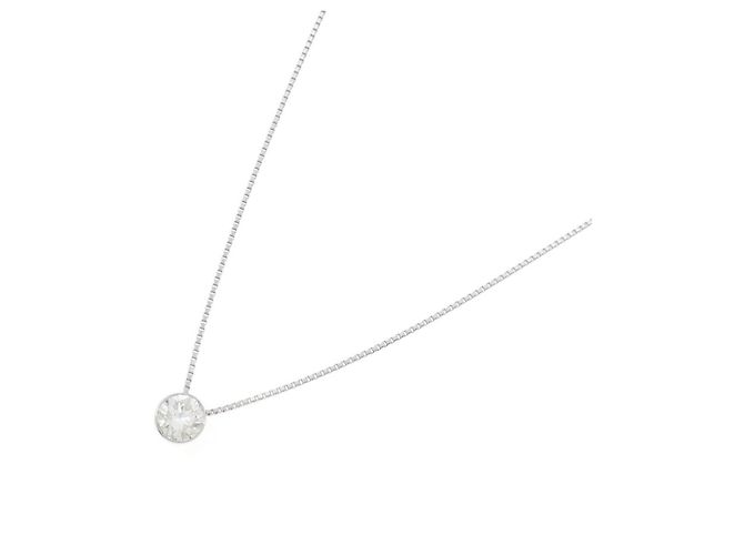 Autre Marque Diamantenhalskette PT900 PT850 Silber - Ansicht 2