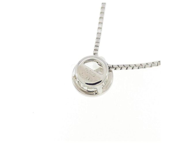Autre Marque Diamantenhalskette PT900 PT850 Silber - Ansicht 4