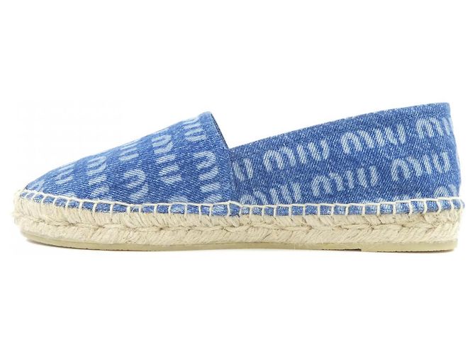Sneakers Miu Miu in tessuto blu - vista 2