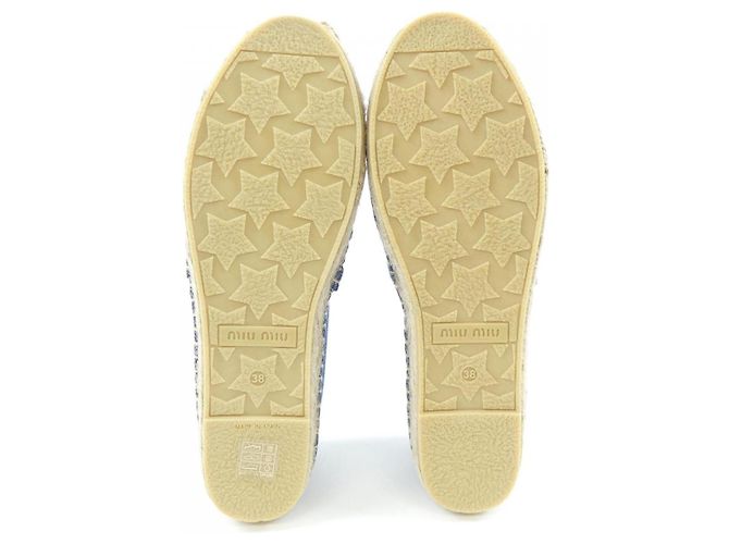 Sneakers Miu Miu in tessuto blu - vista 4