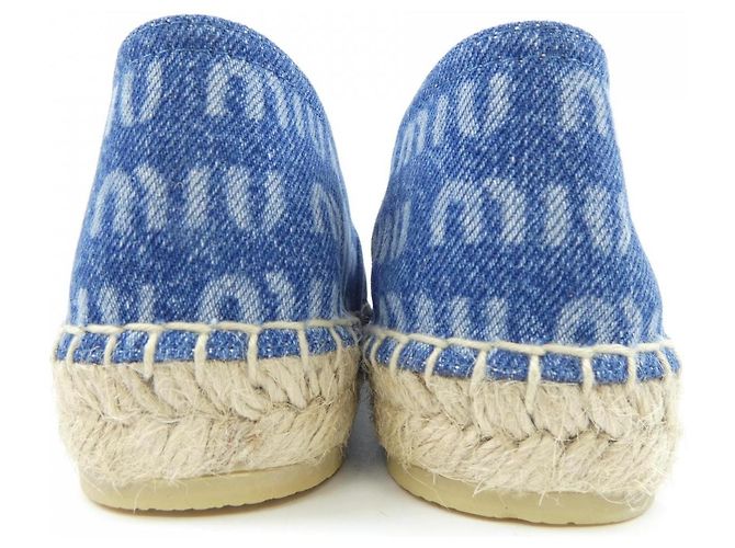 Sneakers Miu Miu in tessuto blu - vista 5