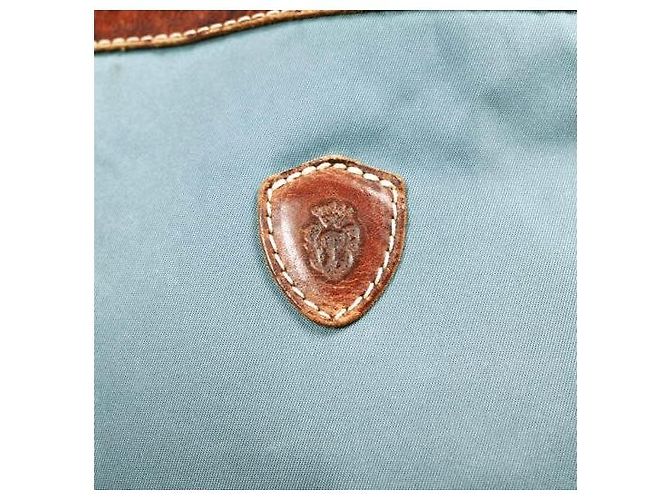Autre Marque Borsetta Felisi 1845/DS in nylon e pelle Marrone Blu chiaro - vista 7