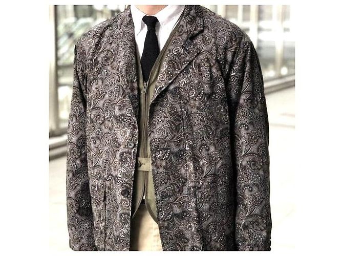 Autre Marque Engineered Garments Giacca Loiter Giacca in cotone Marrone Nero - vista 3