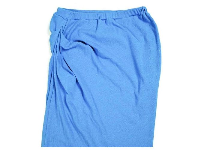 Autre Marque PRANK PROJECT Falda Twisted Skirt de punto de algodón Azul - vista 7