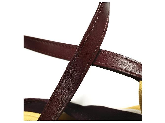 Dries Van Noten BW241-SCARF218-736 Borsa a tracolla in pelle e cupro Giallo Senape - vista 9