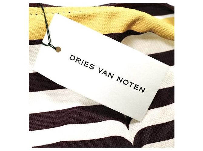 Dries Van Noten BW241-SCARF218-736 Borsa a tracolla in cupro e pelle Giallo Senape - vista 5