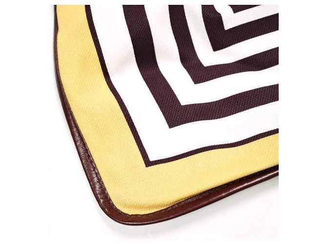Dries Van Noten BW241-SCARF218-736 Borsa a tracolla in cupro e pelle Giallo Senape - vista 8