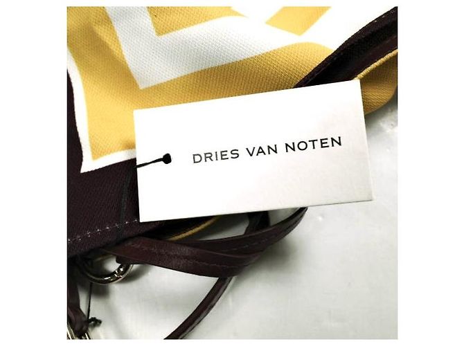 Borsa a tracolla Dries Van Noten BW241-SCARF217-736 Material Giallo Senape - vista 5