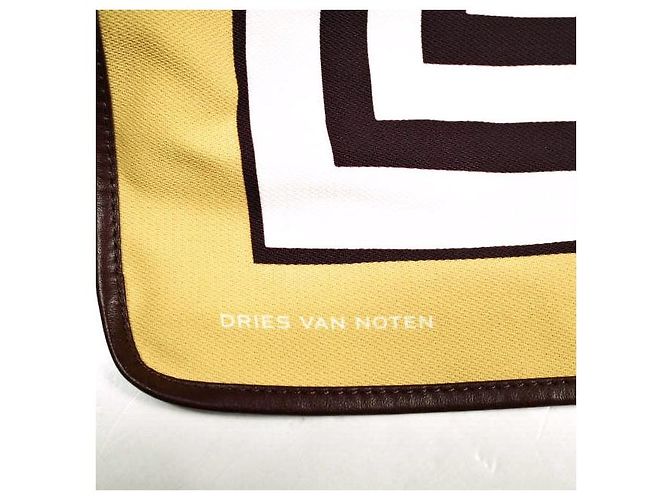 Borsa a tracolla Dries Van Noten BW241-SCARF217-736 Material Giallo Senape - vista 8
