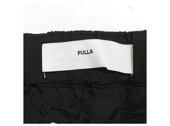 Autre Marque TOGA PULLA TP51-FG281 Gonna a frange in cupro Nero - vista 3