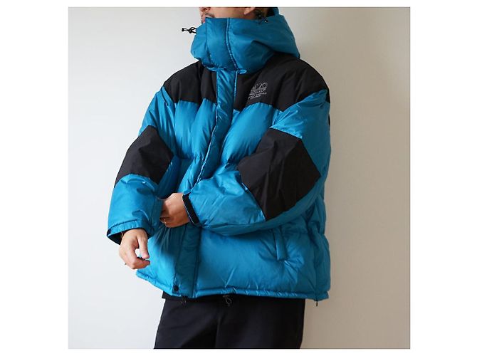 Autre Marque is-ness × NANGA FUNCTIONAL DOWN JACKET Daunenjacke Blau Türkis - Ansicht 3
