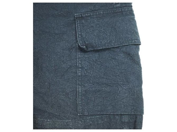 Autre Marque Neweye Garden S/S Shorts Pantaloncini in lino e cotone Blu Blu navy - vista 6