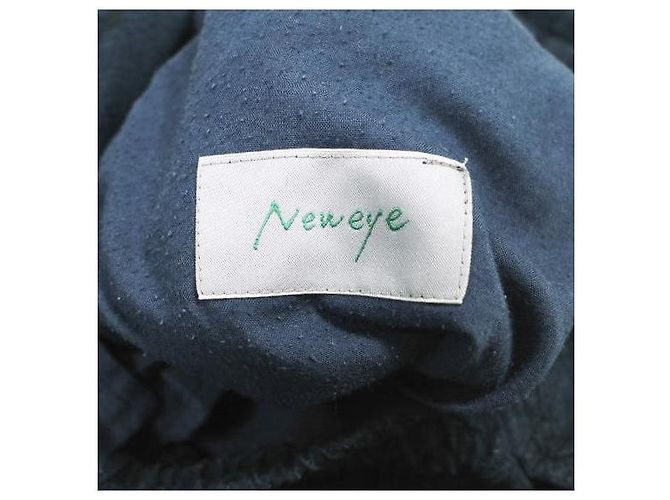 Autre Marque Neweye Garden S/S Shorts Pantaloncini in lino e cotone Blu Blu navy - vista 8